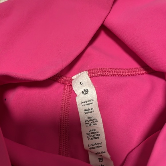 Lululemon Align High-Rise Shorts in Sonic Pink 8” - Picture 3 of 5